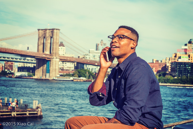 African American Man Traveling in New York