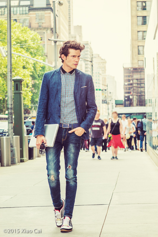 European College Student Studying in New York