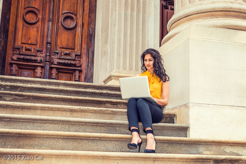  Young East Indian American College Student Studying in New York